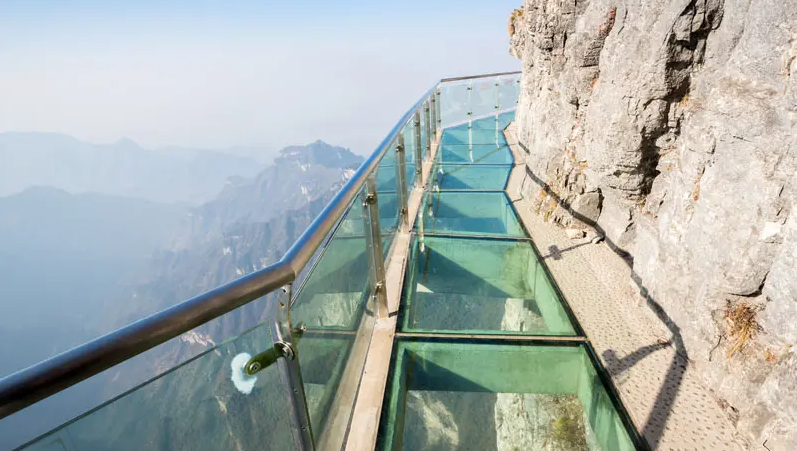 glass skywalk