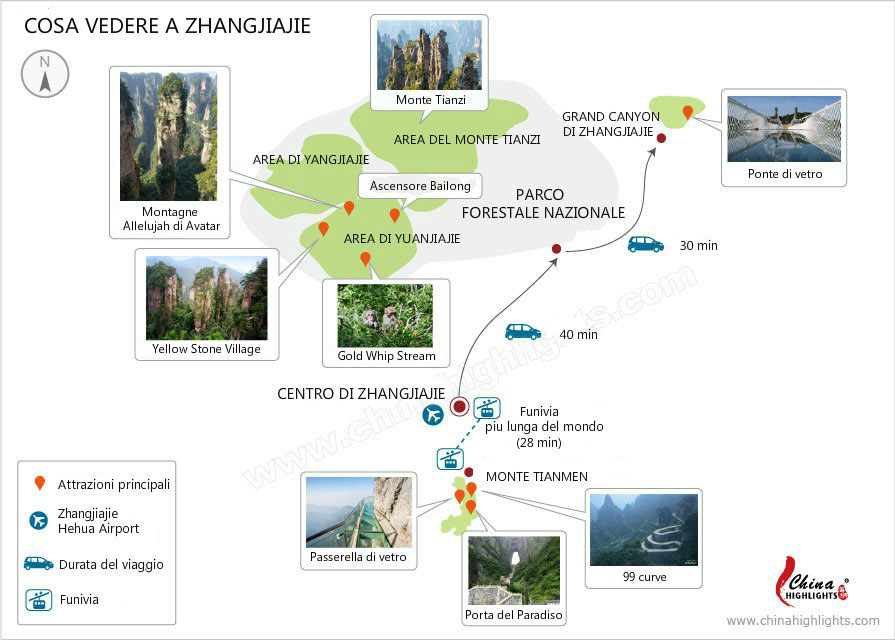 zhangjiajie cosa vedere