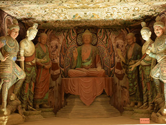 Statue dipinte murali